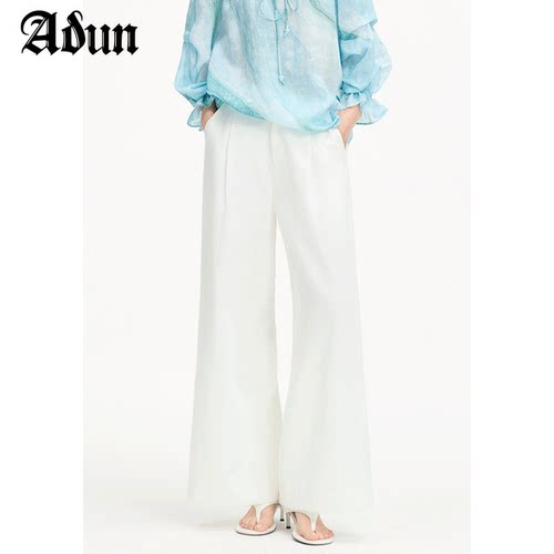 Abun【商场同款】2026年春季新品高腰通勤百搭直筒裤（少量）