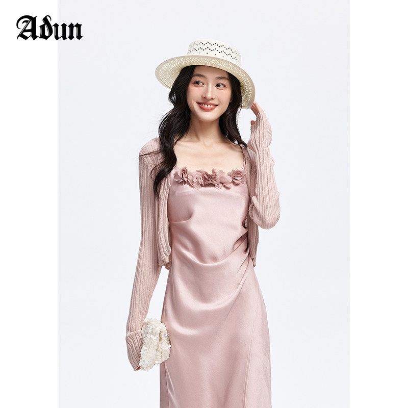 Abun2025年夏季新品短款针织衫图片