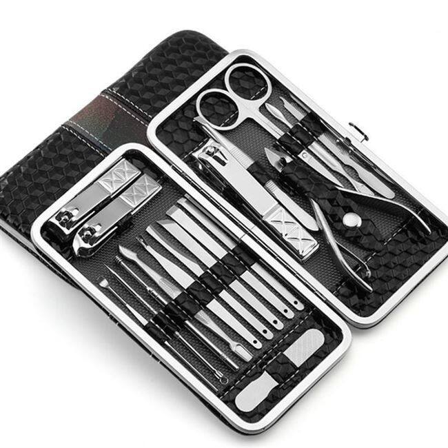 18개 커터 트리머 귀이개 매니큐어 페디큐어 발가락 손톱