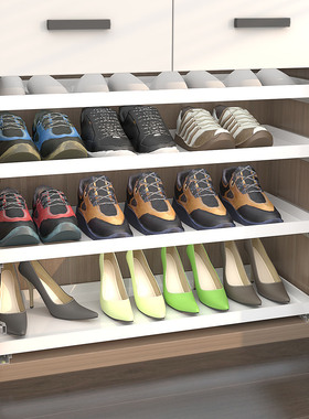 自制矮款白色衣服鞋柜子改造分层收纳抽屉储物托盘带轨道拉篮制作