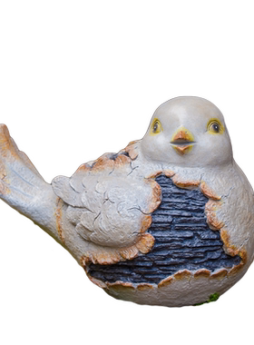 庭院户外园艺动物花盆树脂仿真鸟