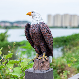 户外花园庭院动物雕塑仿真大号老鹰摆件景观鸟类雕模型树脂工艺品