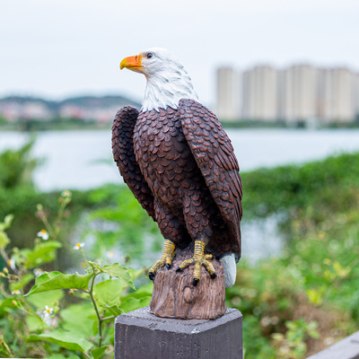 户外花园动物雕塑仿真老鹰摆件