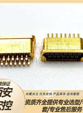 J30JMI-15ZKS19 玻璃烧结矩形连接器15芯 订货产品拍前咨询
