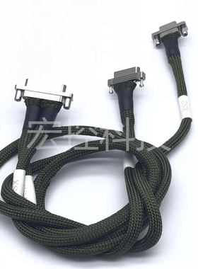 J30J-31TJL=2*DB25-DC525-2000-1500-1500 J30J双头线矩形线缆