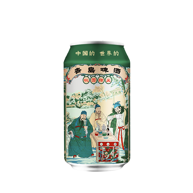 青岛啤酒桃园结义330ml*24听