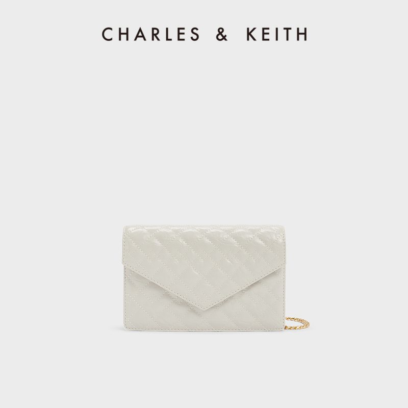 【双11热卖】CHARLES&KEITH23新款CK2-70701358菱格链条小方包女