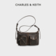 CHARLES&KEITH秋冬女包CK2 80271395 1复古多口袋腋下包机车包女
