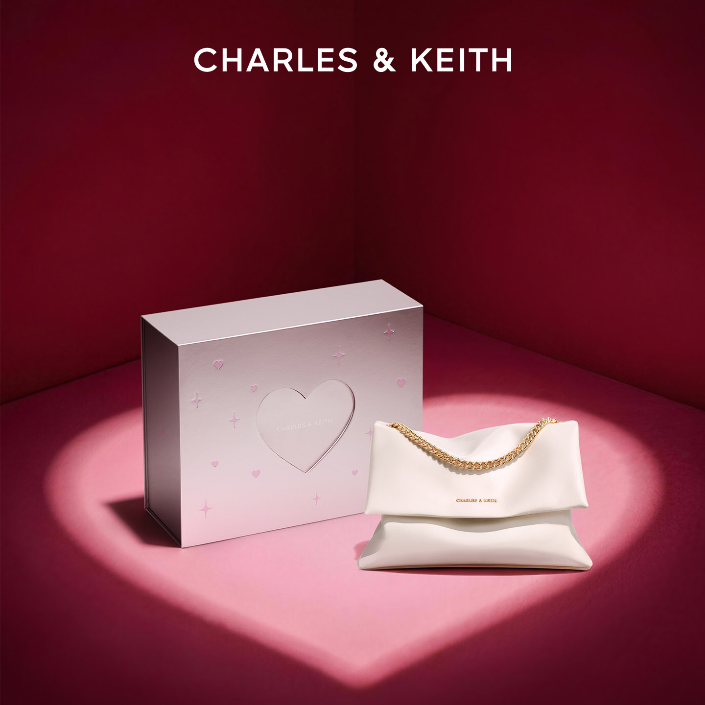 CHARLES&KEITH26夏季新款CK2-20271810简约链条单肩腋下包斜挎包
