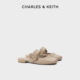 70580224平底包头半拖单鞋 CHARLES&KEITH24春夏新款 外穿 拖鞋 CK1