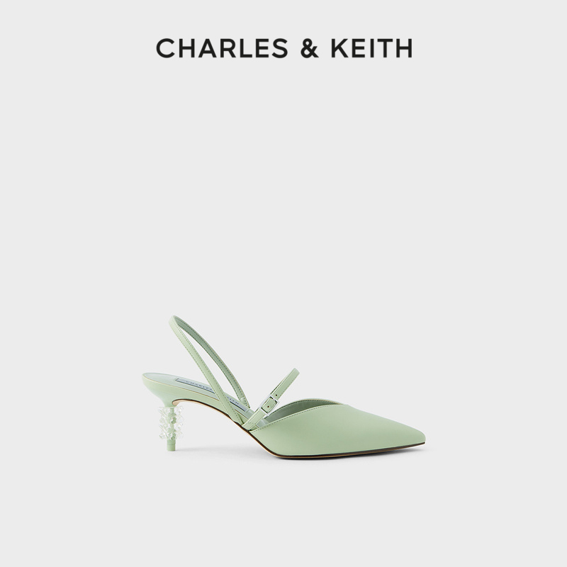 charles＆keith女鞋女士尖头高跟