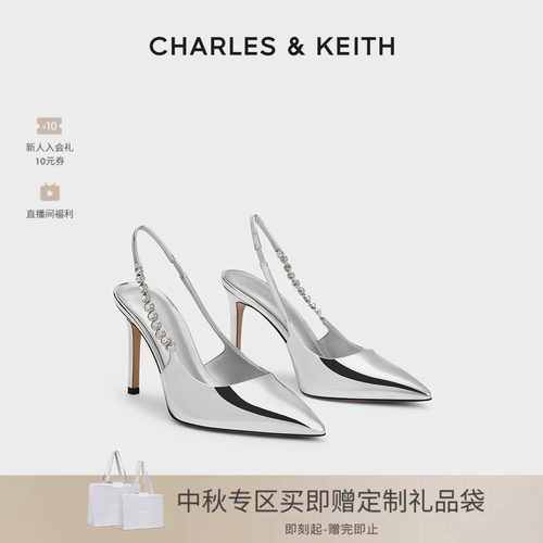 链条尖头凉鞋CHARLES&KEITH