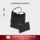 CK2 CHARLES&KEITH25秋季 新款 40782652大容量hobo斜挎子母托特包