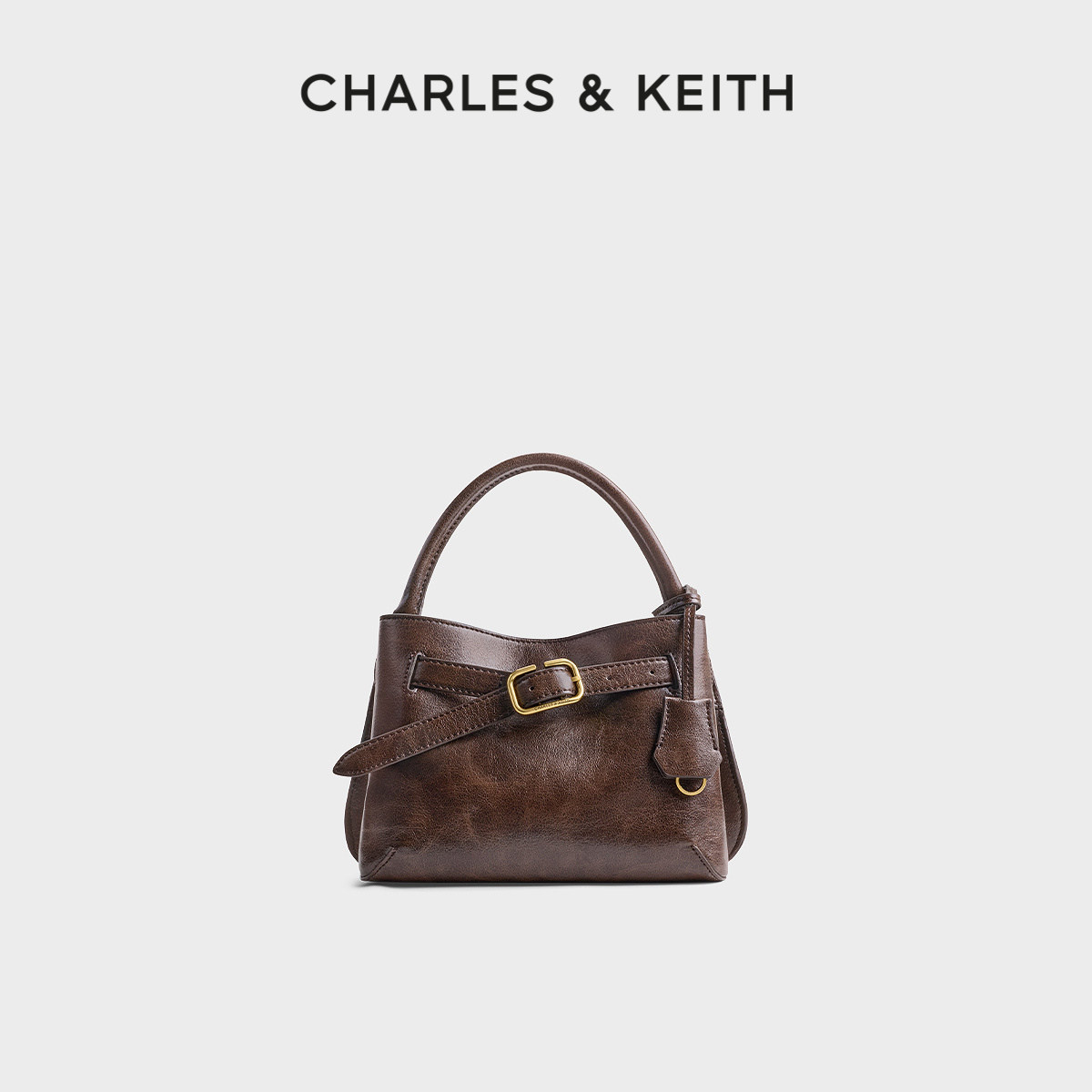 复古做旧手提包CHARLES＆KEITH图片