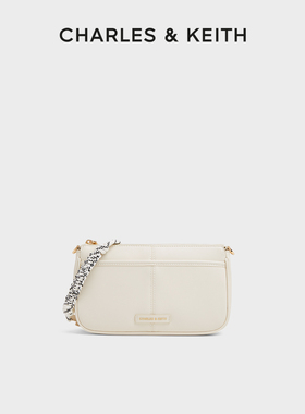 CHARLES&KEITH25秋季新款CK2-20271647链条绳结包挂小方包腋下包