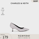 1女士亮面尖头高跟单鞋 CHARLES&KEITH春夏女鞋 60361352 CK1 婚鞋