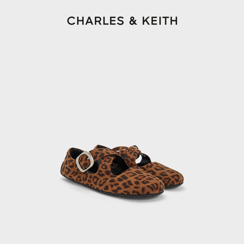 CHARLESKEITH交叉带玛丽珍芭蕾鞋