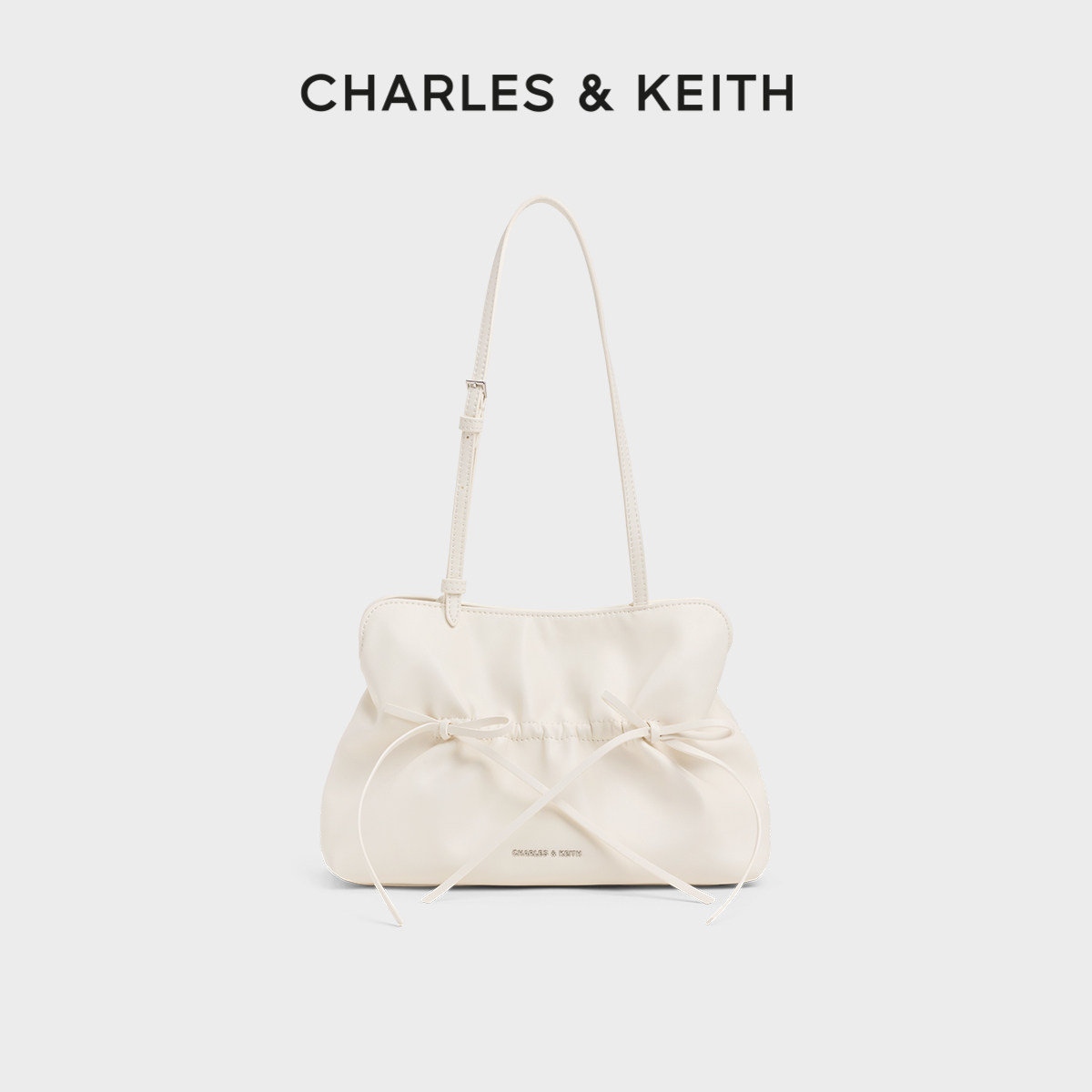 芭蕾蝴蝶结腋下包CHARLES＆KEITH图片