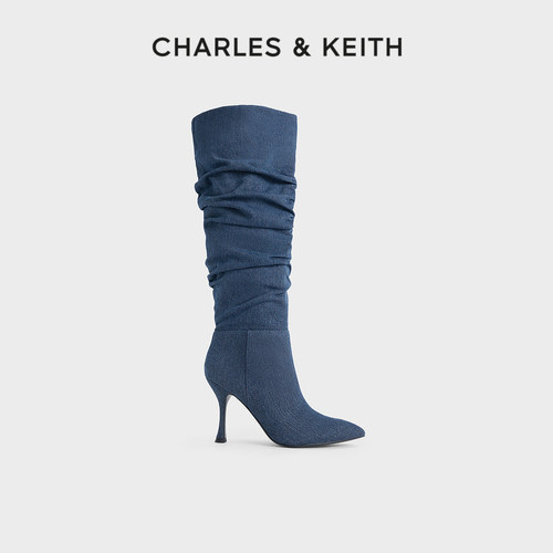 CHARLES&KEITH尖头堆堆靴