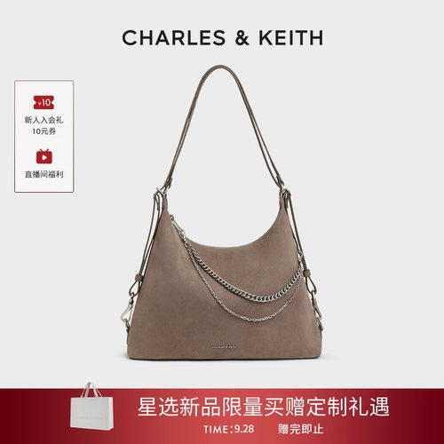 大容量链条双肩包CHARLES＆KEITH