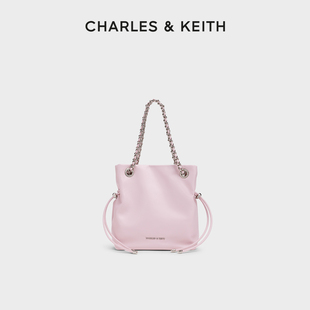 CHARLES&KEITH25新款 80151536抽绳链条手提托特包福袋包小号 CK2