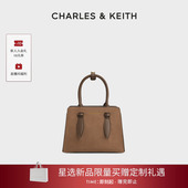 30782733 CHARLES&KEITH25冬新款 CK2 1复古绒面手提兔耳托特包