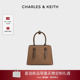30782733 CHARLES&KEITH25冬新款 CK2 1复古绒面手提兔耳托特包