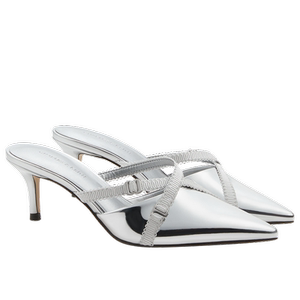 CHARLES&KEITH夏季女鞋CK1-61720186法式尖头外穿细跟包头半拖鞋