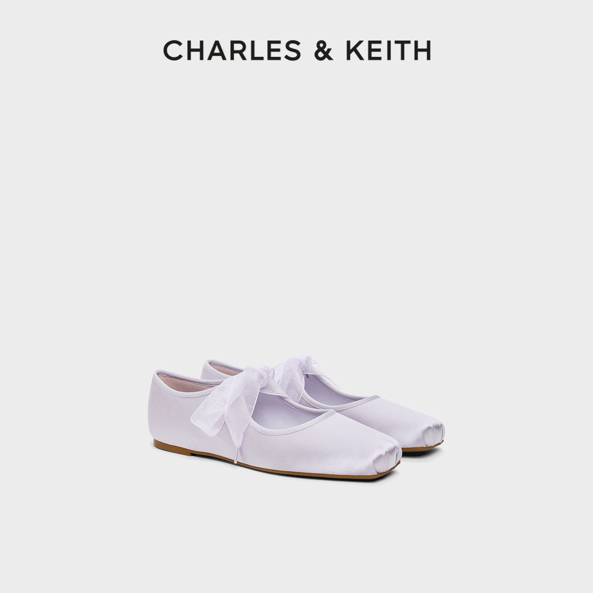 CHARLES&KEITH26春季新款CK1-70381197丝带方头平底玛丽珍鞋单鞋,女鞋,玛丽珍鞋,淘宝优惠券,粉丝福利购,淘宝优惠卷