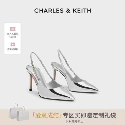 链条尖头凉鞋CHARLES&KEITH