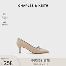 【限时直降】CHARLES&KEITH24新款CK1-61720174法式细高跟鞋单鞋
