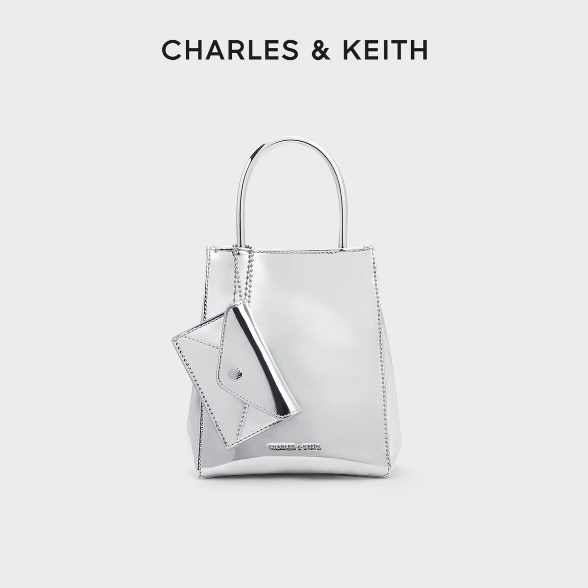 CHARLES&KEITH褶皱磁吸包