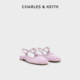 70900515平底方头T字玛丽珍包头凉鞋 CHARLES&KEITH秋冬女鞋 CK1 女