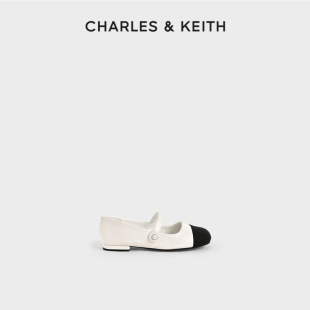 CHARLES&KEITH女鞋 71850019儿童拼色平跟玛丽珍鞋 CK9