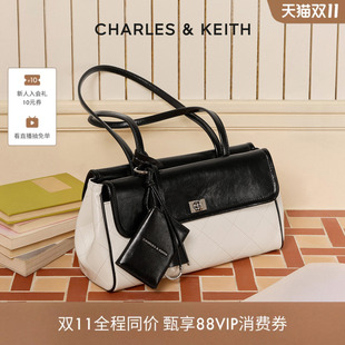 CHARLES&KEITH26冬新款CK2-30151701合集菱格腋下托特包法棍包