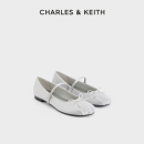 芭蕾舞鞋 CHARLES&KEITH女鞋 蝴蝶结玛丽珍鞋 CK1 71720057新中式