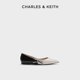 女 70580247尖头蝴蝶结平底芭蕾舞鞋 CHARLES&KEITH秋冬女鞋 CK1