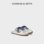 CHARLES&KEITH25秋新款 平底运动半拖休闲德训鞋 CK1 71960026时尚