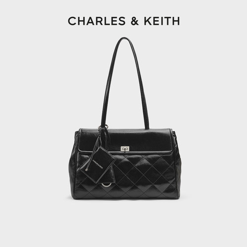 菱格双面腋下包CHARLES＆KEITH