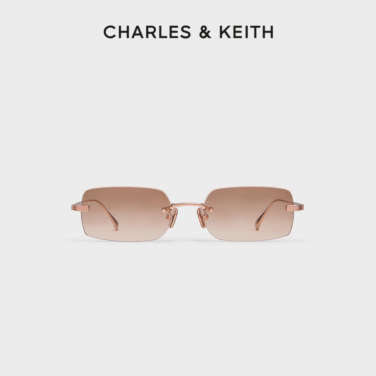 CHARLES&KEITH26秋新款CK3-41280633时尚轻盈无边框太阳眼镜