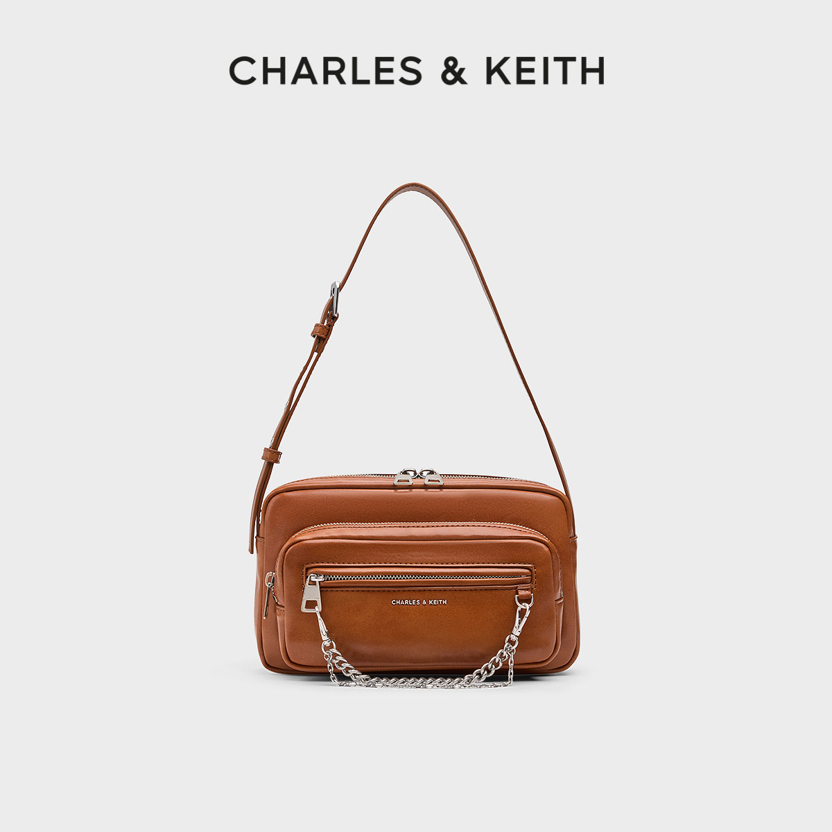 CHARLES&KEITH26春季新款CK2-80782809链条休闲单肩腋下包斜挎包,箱包皮具/热销女包/男包,腋下包,淘宝优惠券,粉丝福利购,淘宝优惠卷