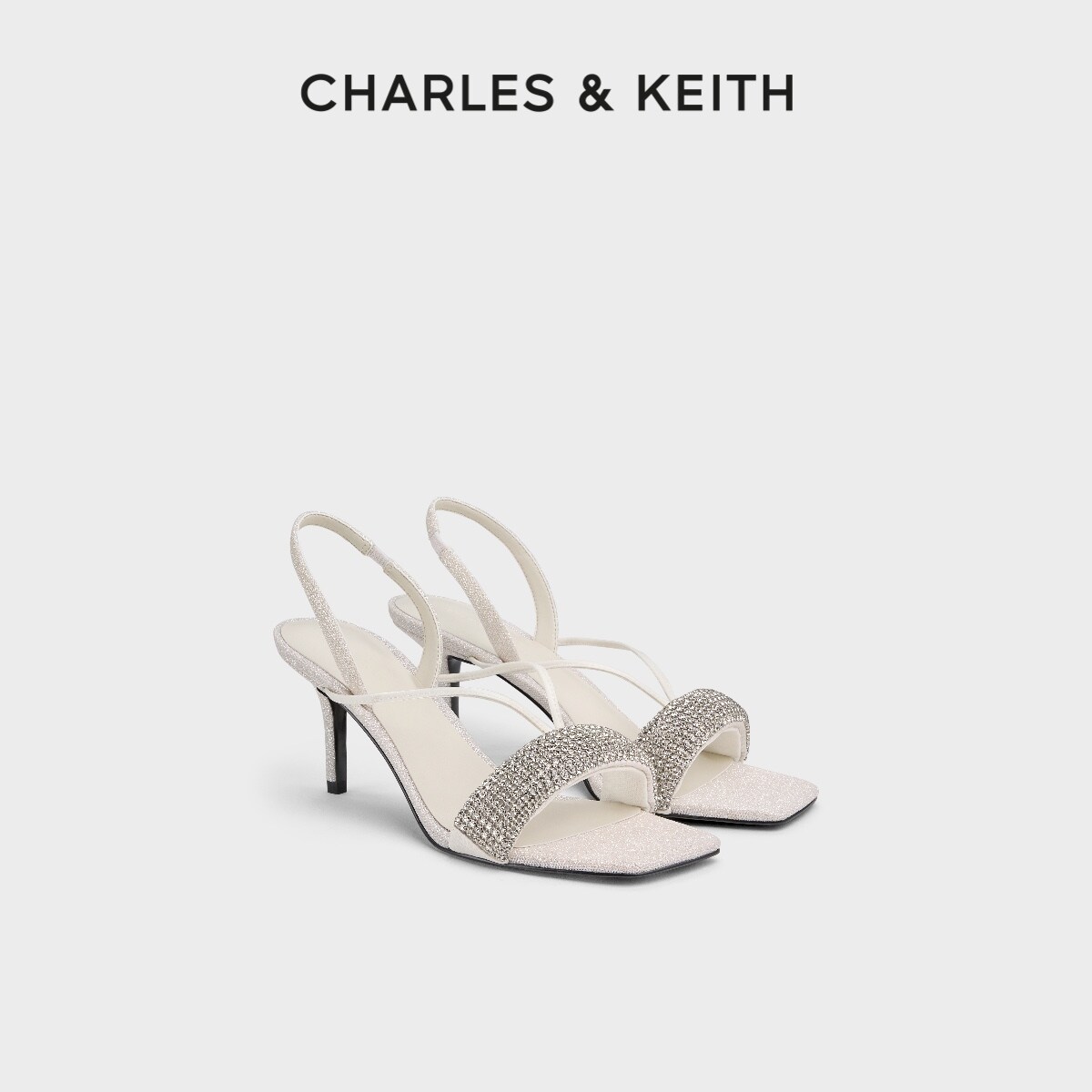 时尚高跟满钻凉鞋CHARLES&KEITH图片