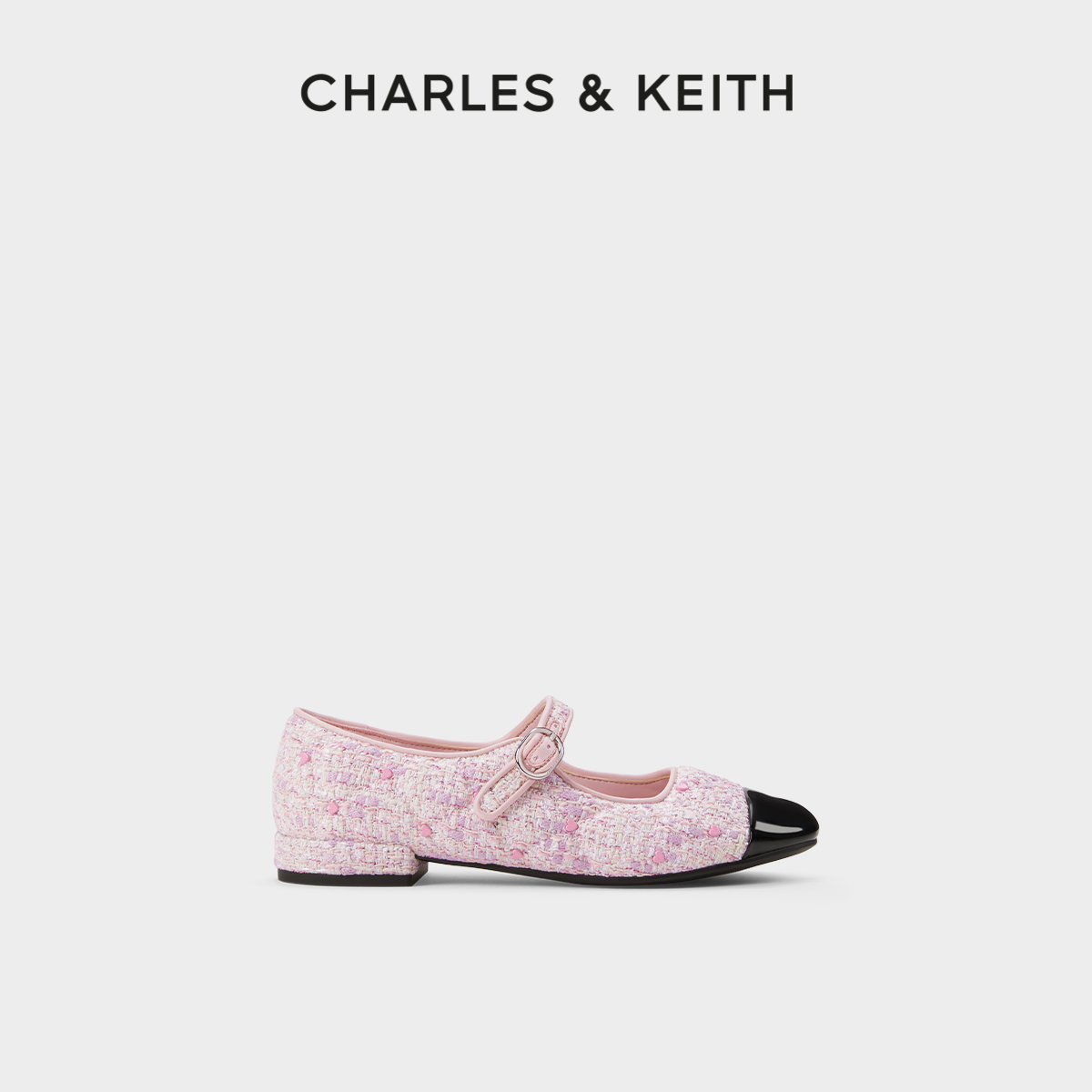 爱心CHARLES&KEITH平底玛丽珍