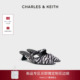 CK1 61720118斑马纹时尚 尖头穆勒鞋 CHARLES&KEITH26春新款 凉拖鞋