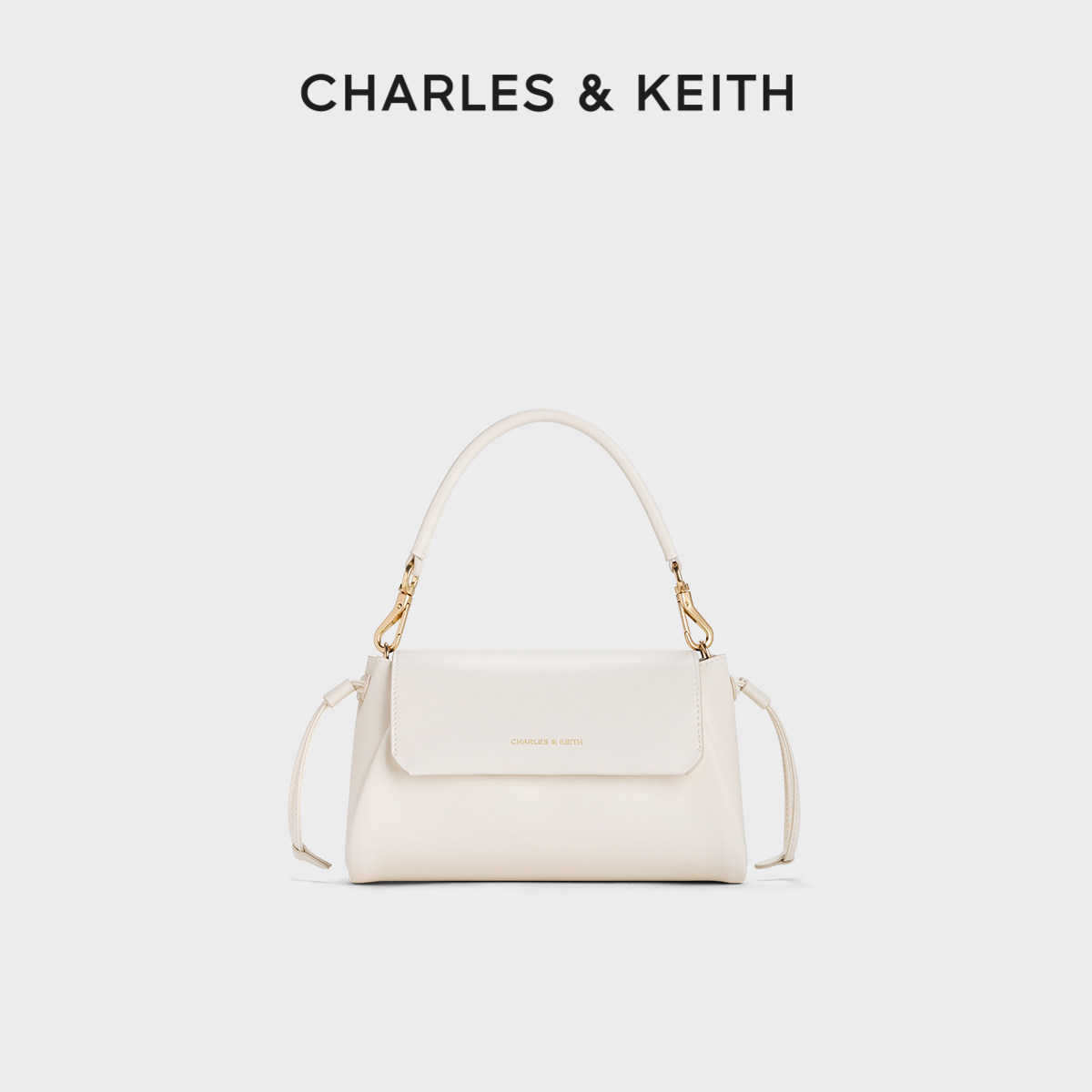 CHARLES&KEITH26夏季新款CK2-50271758时尚通勤抽绳手提包斜挎包