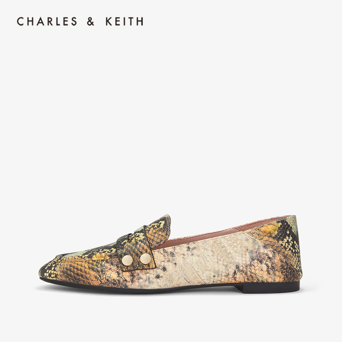 CHARLES＆KEITH低帮鞋CK1-70380729金属铆钉女士乐福鞋在类目 女鞋, 低帮鞋, 豆豆鞋中 - 来自Buy2taobao.com提供专业的淘宝代购服务