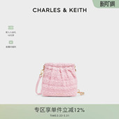 A蝴蝶结单肩流浪包双肩包女 60782390 CHARLES&KEITH春季 女包CK2