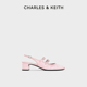 CHARLES&KEITH秋冬女鞋 女 双绊带粗跟玛丽珍鞋 CK1 60920370新中式