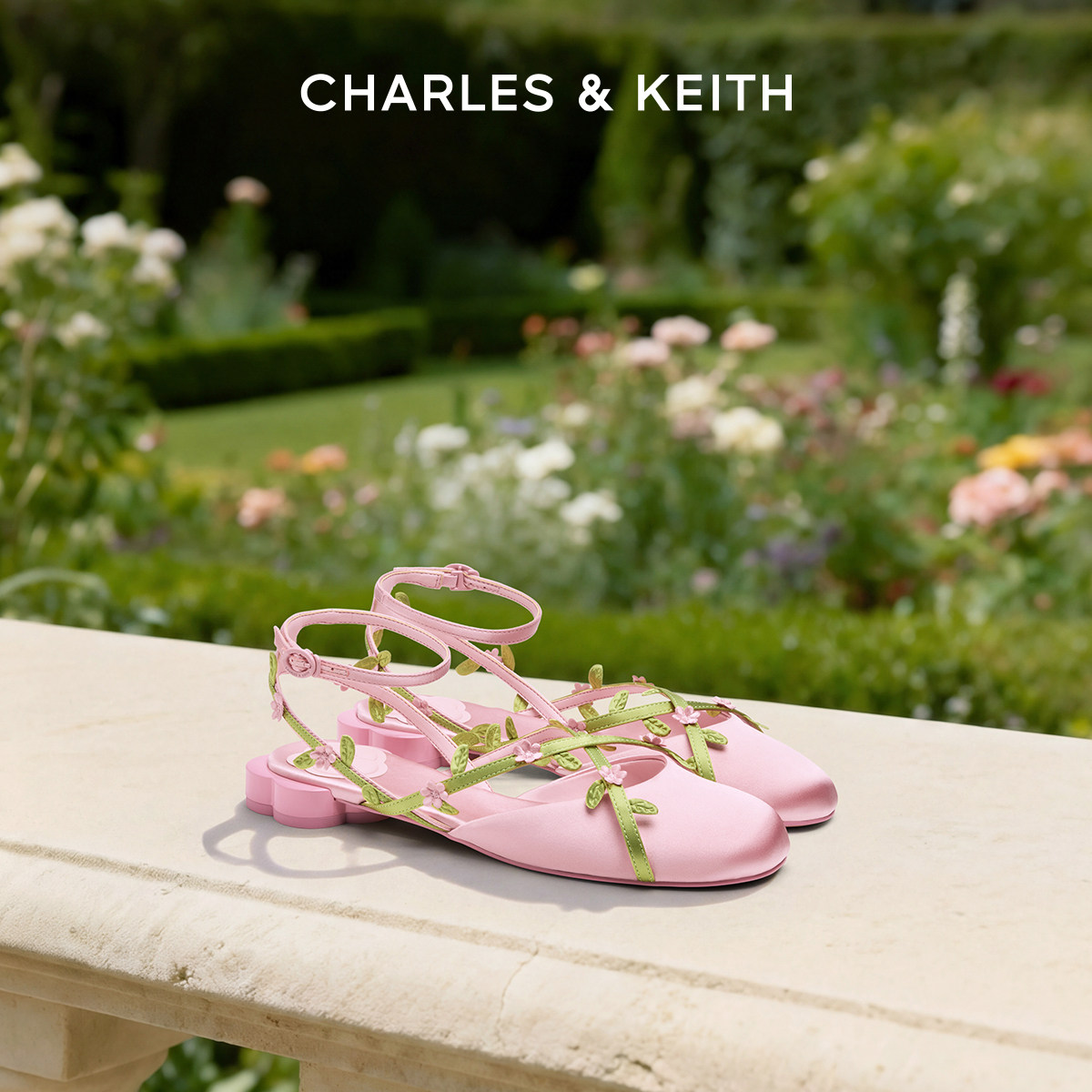 CHARLES&KEITH26春新款CK1-70381203花朵系列度假风平底凉鞋单鞋 - Charles Keith官方旗舰店出品