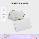 女包CK6 CHARLES&KEITH秋季 10680924油画菱格链条钱包小方包女包